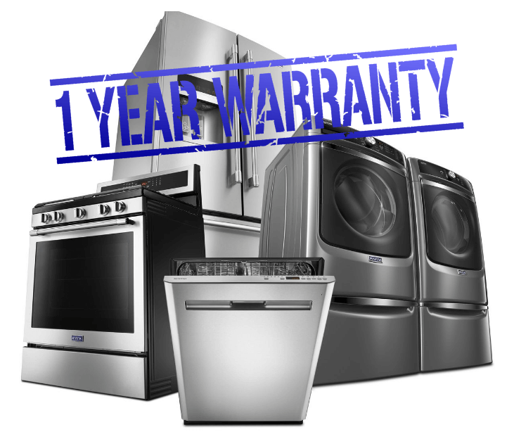 1 Year Warranty | Bowest Appliances | Calgary Appliances | Calgary Scratch & Dent Appliances | Calgary New In-Box Appliances