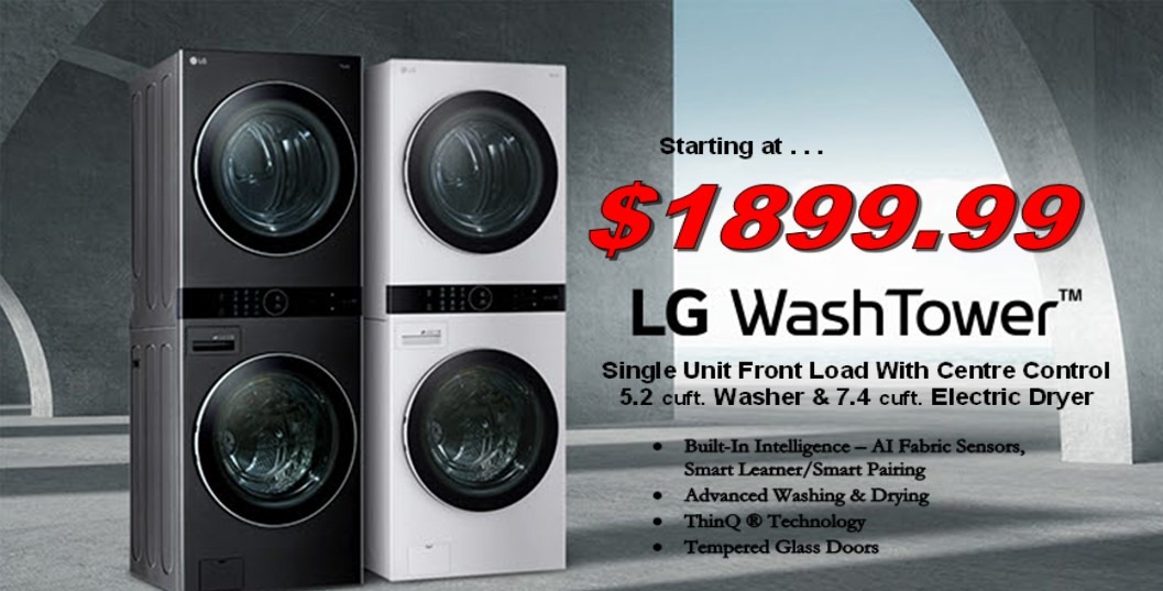 LG WashTower Special | Bowest Appliances | Calgary Appliances | Calgary Scratch & Dent Appliances | Calgary New In-Box Appliances